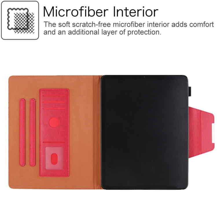 For iPad 2025 / 2022 Solid Color Metal Buckle Leather Smart Tablet Case(Red) - iPad 2025 / 2022 Cases by buy2fix | Online Shopping UK | buy2fix