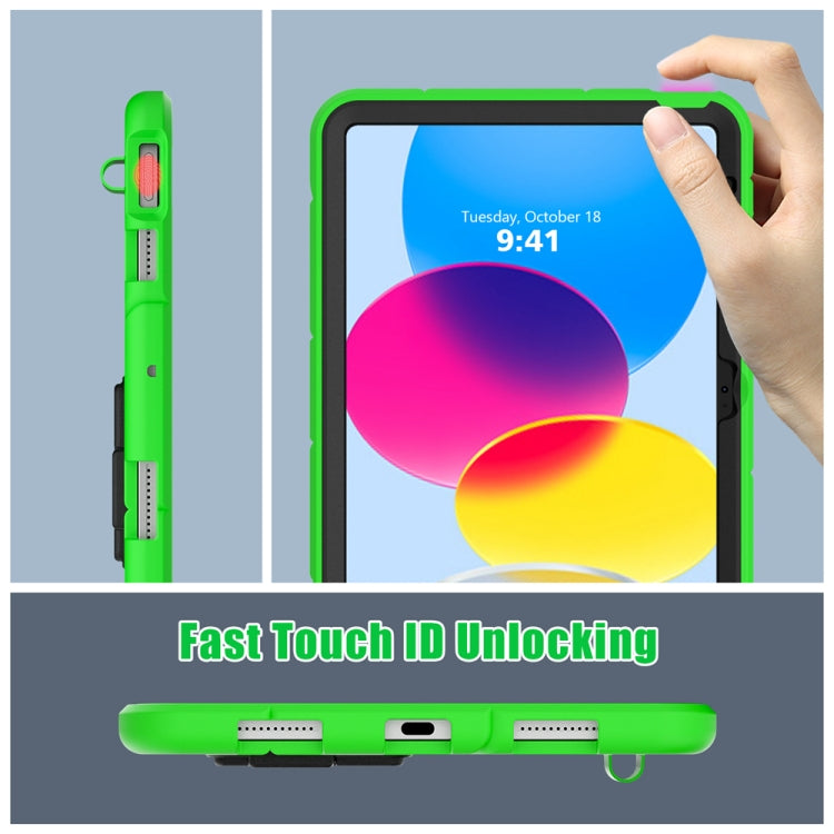 For iPad 2025 / 2022 Silicone + PC Shockproof Protective Tablet Case(Green+Black) - iPad 2025 / 2022 Cases by buy2fix | Online Shopping UK | buy2fix
