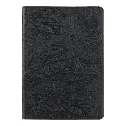 For iPad 2025 / 2022 Butterfly Love Flower Embossed Leather Smart Tablet Case(Black) - iPad 2025 / 2022 Cases by buy2fix | Online Shopping UK | buy2fix