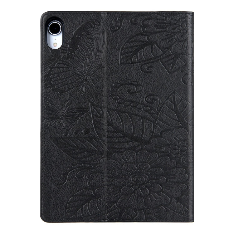 For iPad 2025 / 2022 Butterfly Love Flower Embossed Leather Smart Tablet Case(Black) - iPad 2025 / 2022 Cases by buy2fix | Online Shopping UK | buy2fix