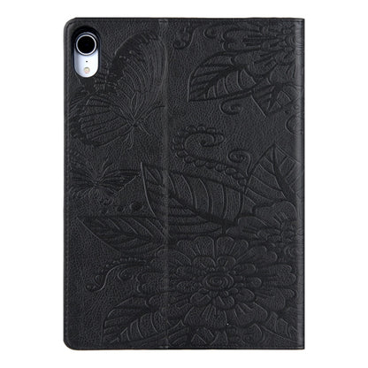 For iPad 2025 / 2022 Butterfly Love Flower Embossed Leather Smart Tablet Case(Black) - iPad 2025 / 2022 Cases by buy2fix | Online Shopping UK | buy2fix
