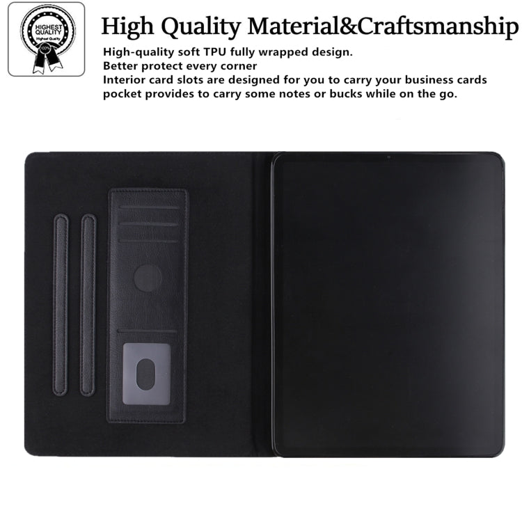 For iPad 2025 / 2022 Butterfly Love Flower Embossed Leather Smart Tablet Case(Black) - iPad 2025 / 2022 Cases by buy2fix | Online Shopping UK | buy2fix