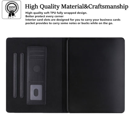 For iPad 2025 / 2022 Butterfly Love Flower Embossed Leather Smart Tablet Case(Black) - iPad 2025 / 2022 Cases by buy2fix | Online Shopping UK | buy2fix