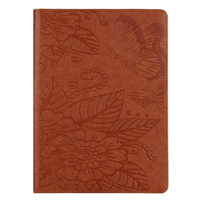 For iPad 2025 / 2022 Butterfly Love Flower Embossed Leather Smart Tablet Case(Brown) - iPad 2025 / 2022 Cases by buy2fix | Online Shopping UK | buy2fix