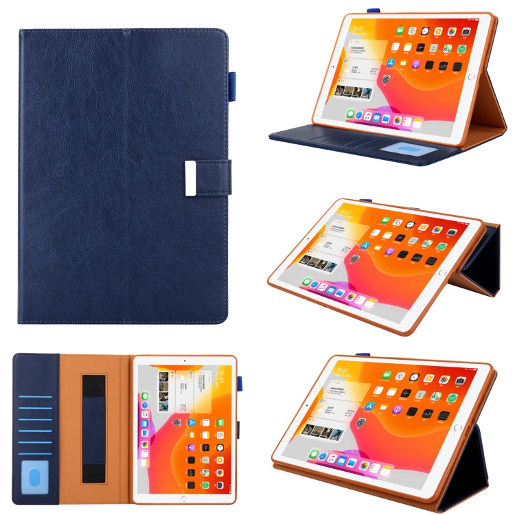 For iPad 2025 / 2022 Solid Color Small Metal Buckle Leather Smart Tablet Case(Royal Blue) - iPad 2025 / 2022 Cases by buy2fix | Online Shopping UK | buy2fix