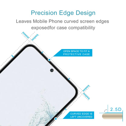 For Samsung Galaxy S23 5G 0.26mm 9H 2.5D Tempered Glass Film, Support Fingerprint Unlock by DIYLooks