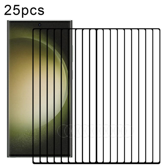 For Samsung Galaxy S23 Ultra 5G 25pcs 3D Curved Edge Full Screen Full Glue Tempered Glass Film - Galaxy S23 Ultra 5G Tempered Glass by buy2fix | Online Shopping UK | buy2fix