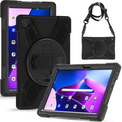 For Lenovo Tab M10 10.1 3rd Gen Silicone + PC Protective Tablet Case(Black) - Lenovo by buy2fix | Online Shopping UK | buy2fix