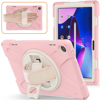 For Lenovo Tab M10 10.1 3rd Gen Silicone + PC Protective Tablet Case(Cherry Blossom Pink) by buy2fix