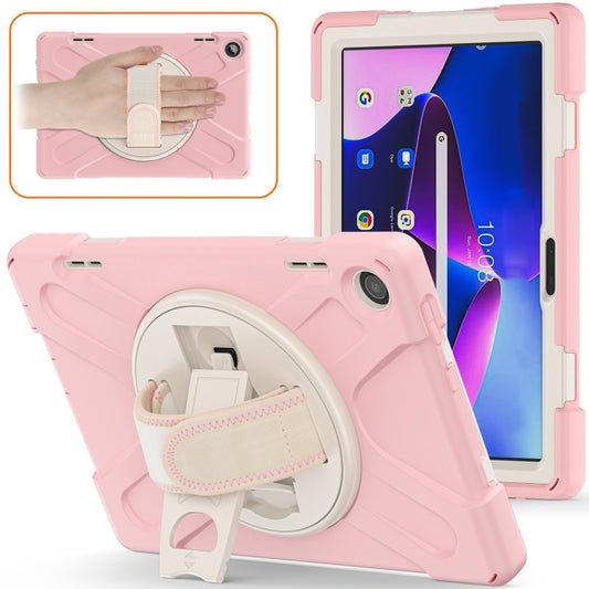 For Lenovo Tab M10 10.1 3rd Gen Silicone + PC Protective Tablet Case(Cherry Blossom Pink) - Lenovo by buy2fix | Online Shopping UK | buy2fix