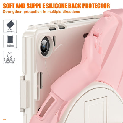 For Lenovo Tab M10 10.1 3rd Gen Silicone + PC Protective Tablet Case(Cherry Blossom Pink) by buy2fix