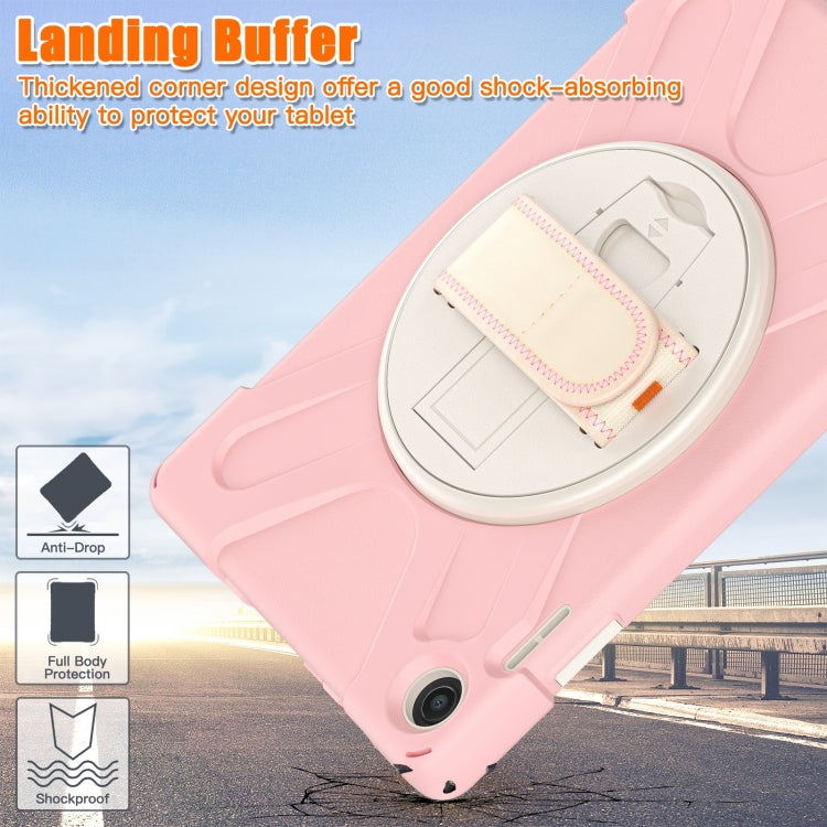 For Lenovo Tab M10 10.1 3rd Gen Silicone + PC Protective Tablet Case(Cherry Blossom Pink) by buy2fix