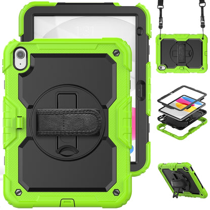 For iPad 2025 / 2022 Silicone + PC Full Body Protection Tablet Case(Black + Yellow Green) - iPad 2025 / 2022 Cases by buy2fix | Online Shopping UK | buy2fix