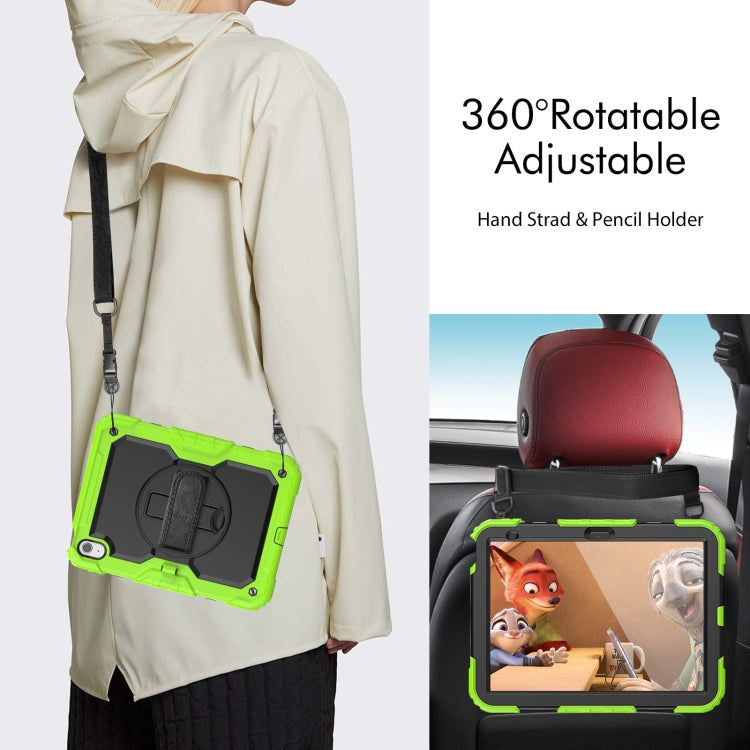 For iPad 2025 / 2022 Silicone + PC Full Body Protection Tablet Case(Black + Yellow Green) - iPad 2025 / 2022 Cases by buy2fix | Online Shopping UK | buy2fix