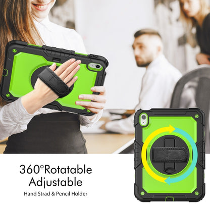 For iPad 2025 / 2022 Silicone + PC Full Body Protection Tablet Case(Yellow Green + Black) - iPad 2025 / 2022 Cases by buy2fix | Online Shopping UK | buy2fix