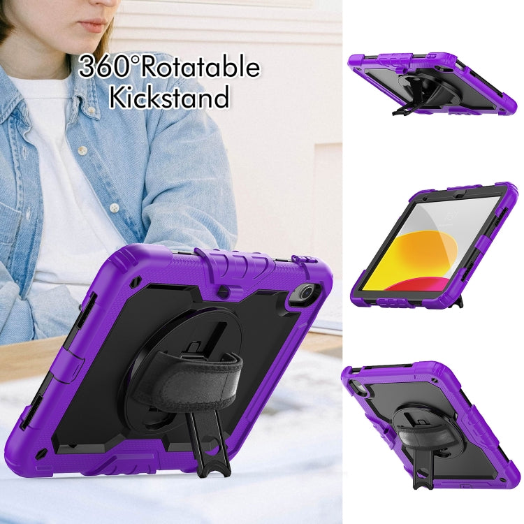 For iPad 2025 / 2022 Silicone + PC Full Body Protection Tablet Case(Purple) - iPad 2025 / 2022 Cases by buy2fix | Online Shopping UK | buy2fix