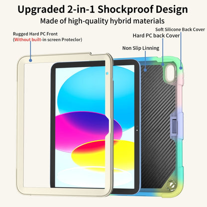 For iPad 2025 / 2022 Butterfly Kickstand Heavy Duty Hard Rugged Tablet Case(Colorful Green) - iPad 2025 / 2022 Cases by buy2fix | Online Shopping UK | buy2fix