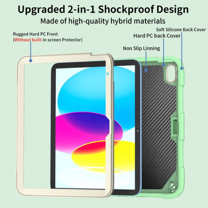 For iPad 2025 / 2022 Butterfly Kickstand Heavy Duty Hard Rugged Tablet Case(Gream Fresh Green) - iPad 2025 / 2022 Cases by buy2fix | Online Shopping UK | buy2fix