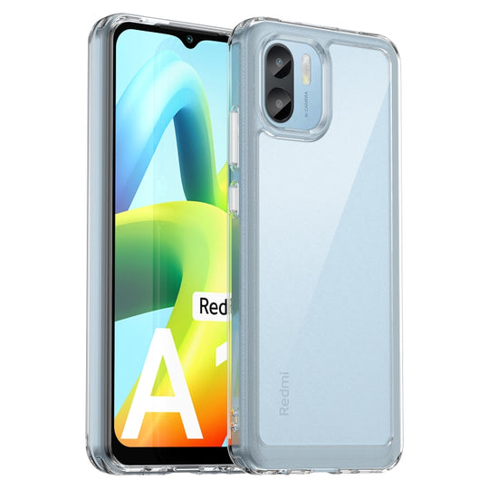 For Xiaomi Redmi A1 Colorful Series Acrylic + TPU Phone Case(Transparent)