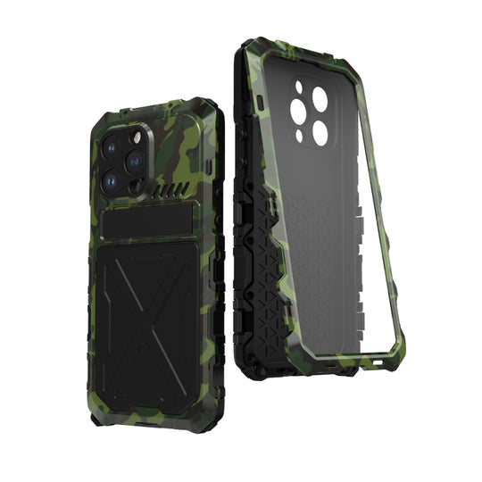 For iPhone 14 Pro R-JUST Life Waterproof Dustproof Shockproof Phone Case(Green)