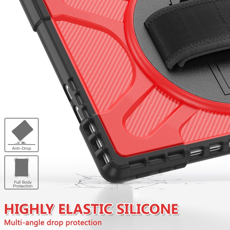 For MicroSoft Surface Pro 9 / 10 / 11 Rotatable Kickstand Grip Shockproof Tablet Case(Red) - Others by buy2fix | Online Shopping UK | buy2fix