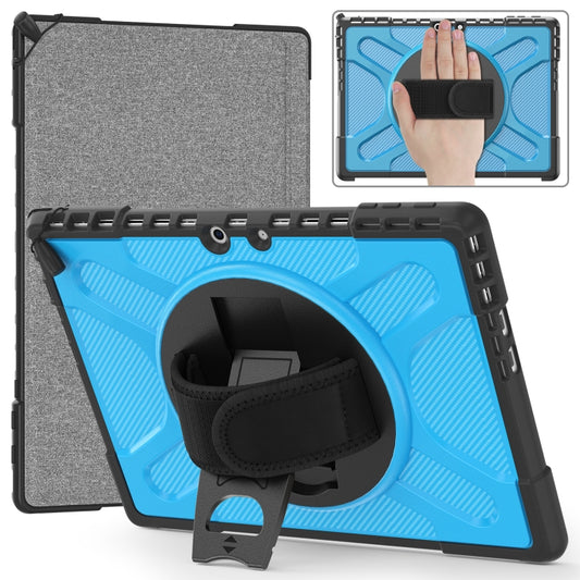 For MicroSoft Surface Pro 9 / 10 / 11 Rotatable Kickstand Grip Shockproof Tablet Case(Blue) - Others by buy2fix | Online Shopping UK | buy2fix