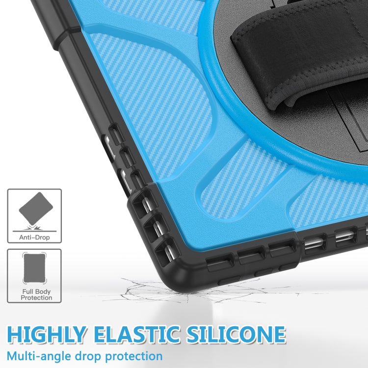 For MicroSoft Surface Pro 9 / 10 / 11 Rotatable Kickstand Grip Shockproof Tablet Case(Blue) - Others by buy2fix | Online Shopping UK | buy2fix