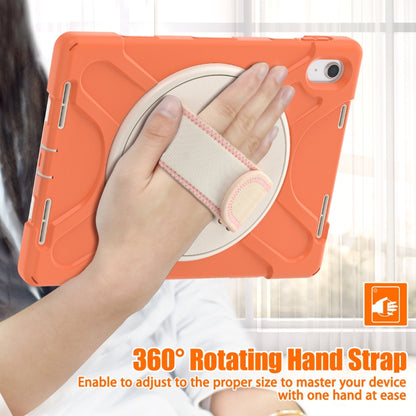 For iPad 2025 / 2022 Rotatable Kickstand Grip Heavy Duty Hard Rugged Tablet Case(Coral Orange) - iPad 2025 / 2022 Cases by buy2fix | Online Shopping UK | buy2fix