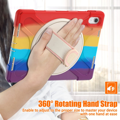 For iPad 2025 / 2022 Rotatable Kickstand Grip Heavy Duty Hard Rugged Tablet Case(Colorful Red) - iPad 2025 / 2022 Cases by buy2fix | Online Shopping UK | buy2fix