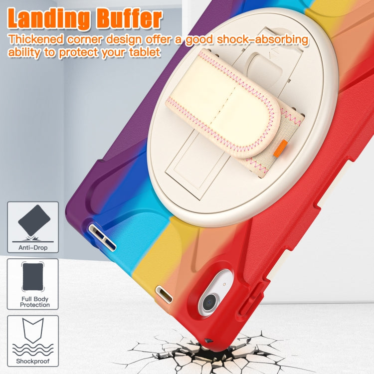 For iPad 2025 / 2022 Rotatable Kickstand Grip Heavy Duty Hard Rugged Tablet Case(Colorful Red) - iPad 2025 / 2022 Cases by buy2fix | Online Shopping UK | buy2fix