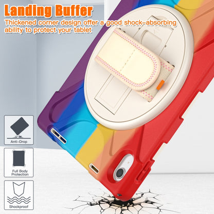 For iPad 2025 / 2022 Rotatable Kickstand Grip Heavy Duty Hard Rugged Tablet Case(Colorful Red) - iPad 2025 / 2022 Cases by buy2fix | Online Shopping UK | buy2fix