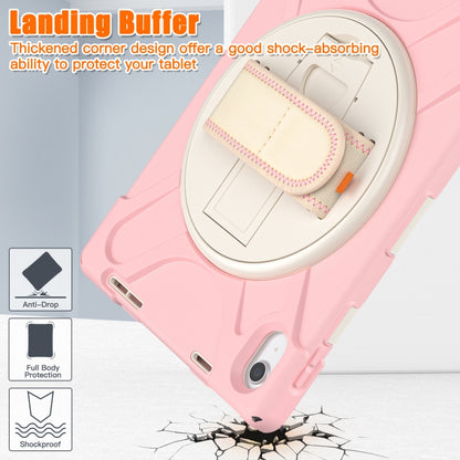 For iPad 2025 / 2022 Rotatable Kickstand Grip Heavy Duty Hard Rugged Tablet Case(Cherry Pink) - iPad 2025 / 2022 Cases by buy2fix | Online Shopping UK | buy2fix