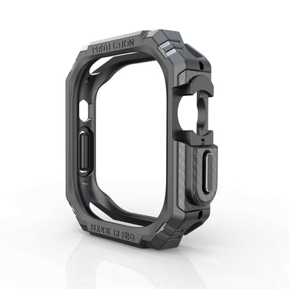 For Apple Watch Ultra 3 / 2 / 1 49mm TPU + PC Carbon Fiber Shockproof Case(Navy Blue) by buy2fix