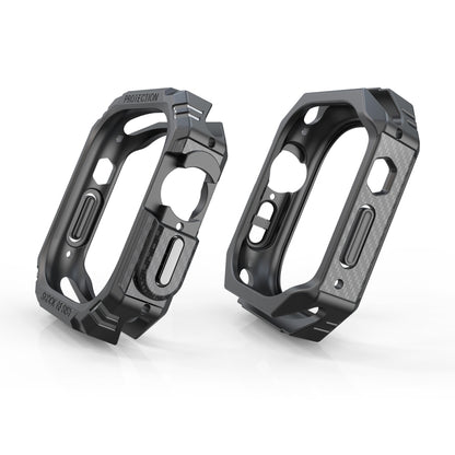 For Apple Watch Ultra 3 / 2 / 1 49mm TPU + PC Carbon Fiber Shockproof Case(Navy Blue) by buy2fix