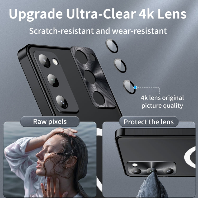 For Samsung Galaxy S20 FE Frosted Metal Phone Case(Black) - Galaxy S20 FE Cases by buy2fix | Online Shopping UK | buy2fix