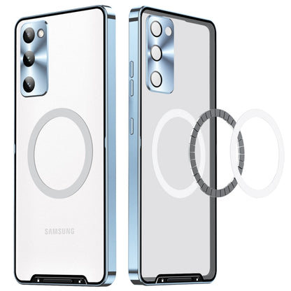 For Samsung Galaxy S20 FE Frosted Metal Phone Case(Blue) - Galaxy S20 FE Cases by buy2fix | Online Shopping UK | buy2fix