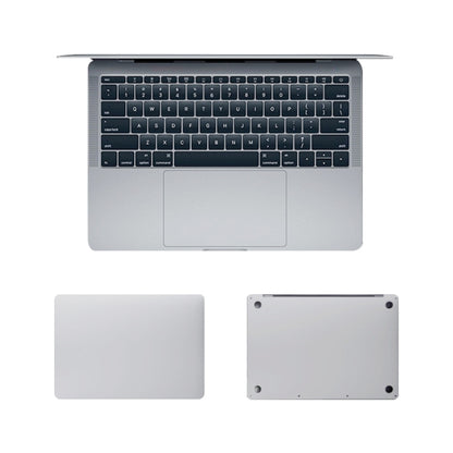 For MacBook Pro Retina 13.3 inch A1425 / A1502 4 in 1 Upper Cover Film + Bottom Cover Film + Full-support Film + Touchpad Film Laptop Body Protective Film Sticker(Apple Silver) - Protector Sticker by buy2fix | Online Shopping UK | buy2fix