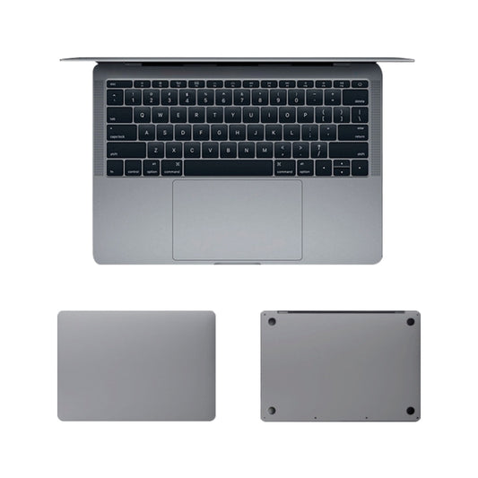 For MacBook Air 13.3 inch A1932 (2018) 4 in 1 Upper Cover Film + Bottom Cover Film + Full-support Film + Touchpad Film Laptop Body Protective Film Sticker(Space Gray) - Protector Sticker by buy2fix | Online Shopping UK | buy2fix