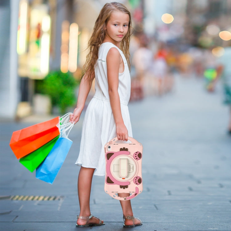 For iPad 2025 / 2022 Cute Cat King Kids Shockproof Silicone Tablet Case(Pink) - iPad 2025 / 2022 Cases by buy2fix | Online Shopping UK | buy2fix