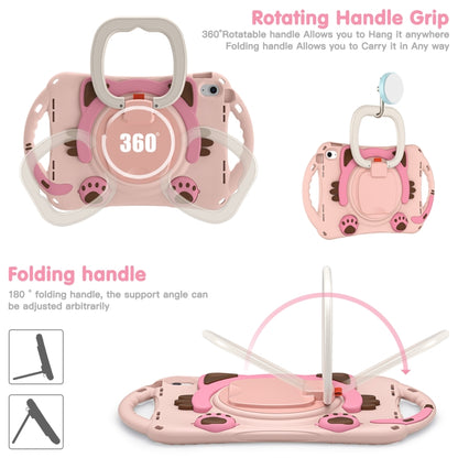 For iPad 2025 / 2022 Cute Cat King Kids Shockproof Silicone Tablet Case(Pink) - iPad 2025 / 2022 Cases by buy2fix | Online Shopping UK | buy2fix