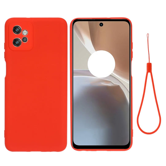 For Motorola Moto G32 4G Solid Color Liquid Silicone Dropproof Full Coverage Protective Case(Red)