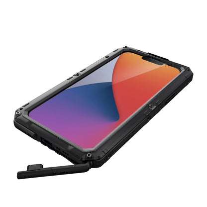 For iPhone 14 Shockproof Waterproof Dustproof Metal + Silicone Phone Case(Black) - iPhone 14 Cases by buy2fix | Online Shopping UK | buy2fix