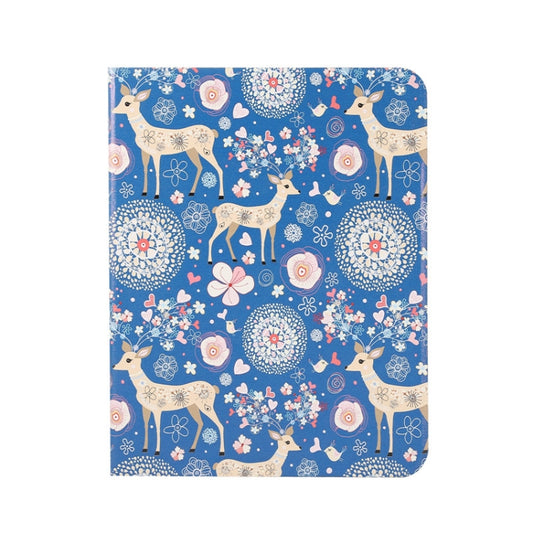 For iPad 2025 / 2022 Painted Voltage Pen Slot Tablet Smart Case(Blue Elk) - iPad 2025 / 2022 Cases by buy2fix | Online Shopping UK | buy2fix
