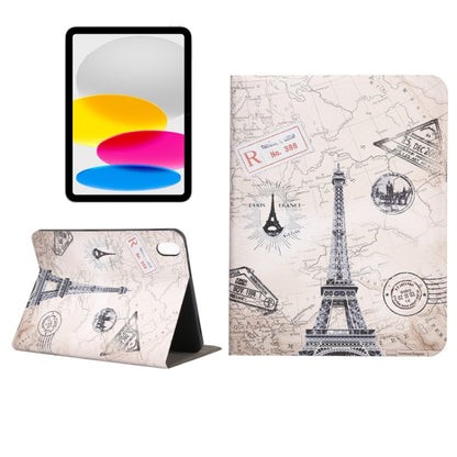 For iPad 2025 / 2022 Painted Voltage Pen Slot Tablet Smart Case(Eiffel Tower) - iPad 2025 / 2022 Cases by buy2fix | Online Shopping UK | buy2fix