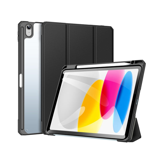 For iPad 2025 / 2022 DUX DUCIS TOBY Series Antiskid Leather Smart Tablet Case(Black) - iPad 2025 / 2022 Cases by DUX DUCIS | Online Shopping UK | buy2fix