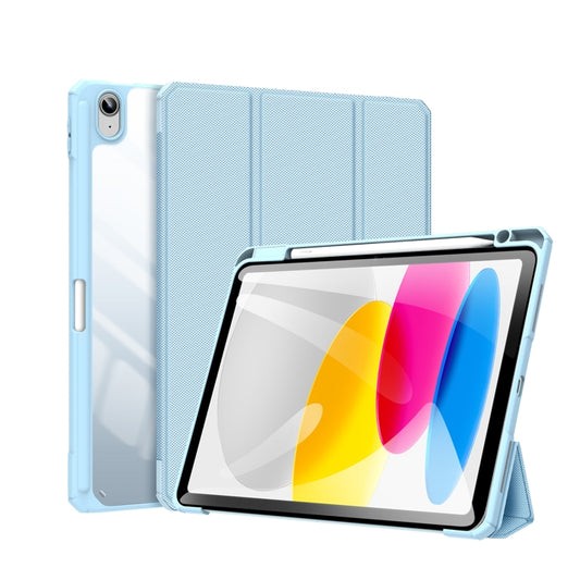 For iPad 2025 / 2022 DUX DUCIS TOBY Series Antiskid Leather Smart Tablet Case(Blue) - iPad 2025 / 2022 Cases by DUX DUCIS | Online Shopping UK | buy2fix