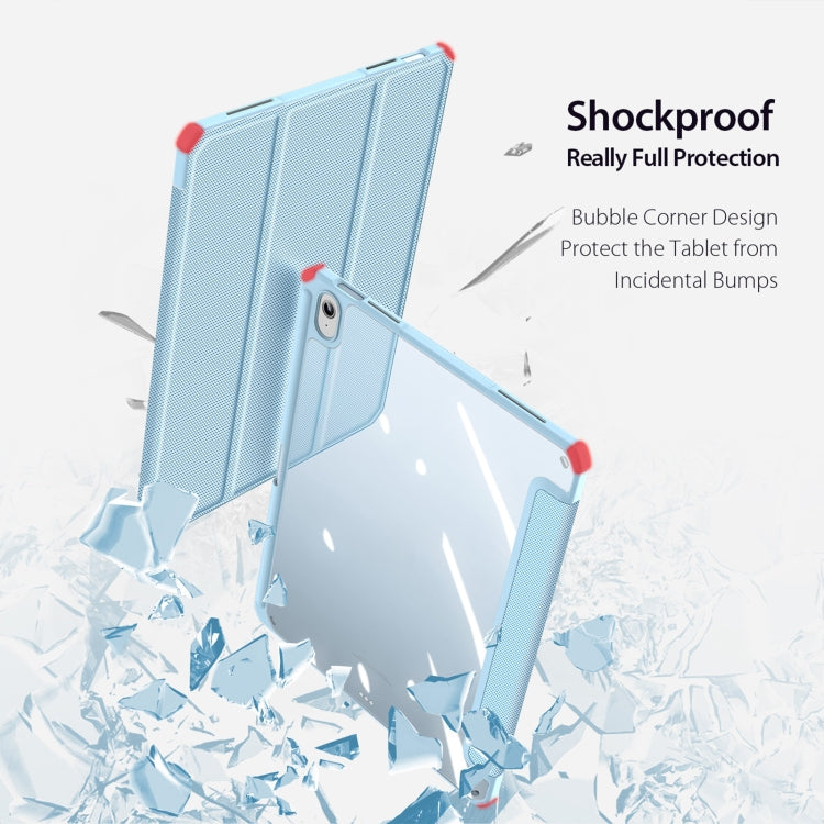 For iPad 2025 / 2022 DUX DUCIS TOBY Series Antiskid Leather Smart Tablet Case(Blue) - iPad 2025 / 2022 Cases by DUX DUCIS | Online Shopping UK | buy2fix