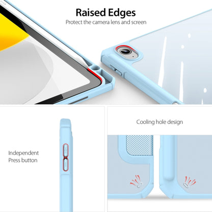 For iPad 2025 / 2022 DUX DUCIS TOBY Series Antiskid Leather Smart Tablet Case(Blue) - iPad 2025 / 2022 Cases by DUX DUCIS | Online Shopping UK | buy2fix