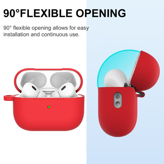 For AirPods Pro 2 Thickened One-piece Shockproof Earphone Case(Red) - For AirPods Pro 2 by buy2fix | Online Shopping UK | buy2fix