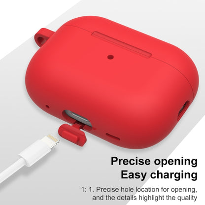 For AirPods Pro 2 Thickened One-piece Shockproof Earphone Case(Red) - For AirPods Pro 2 by buy2fix | Online Shopping UK | buy2fix
